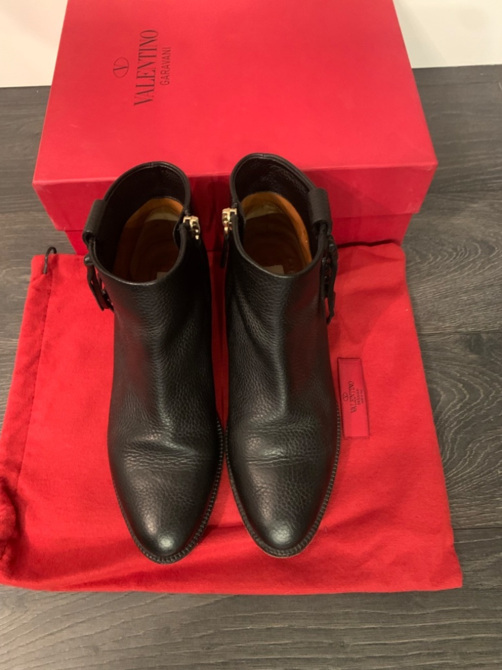 Valentino black ankle boots